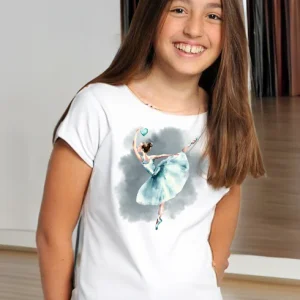 T-Shirt Dance Watercolor Green Heart