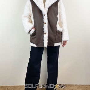 WEILI ZHENG ECOMONTONE COLLO SCIALLATO BROWN