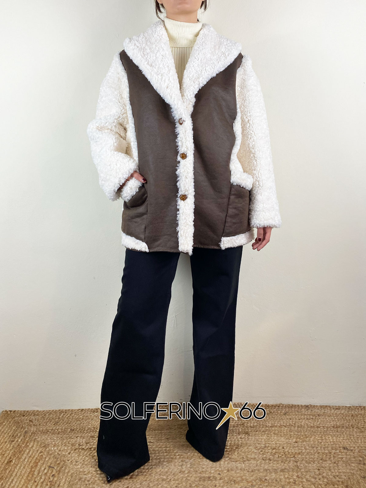 WEILI ZHENG ECOMONTONE COLLO SCIALLATO BROWN