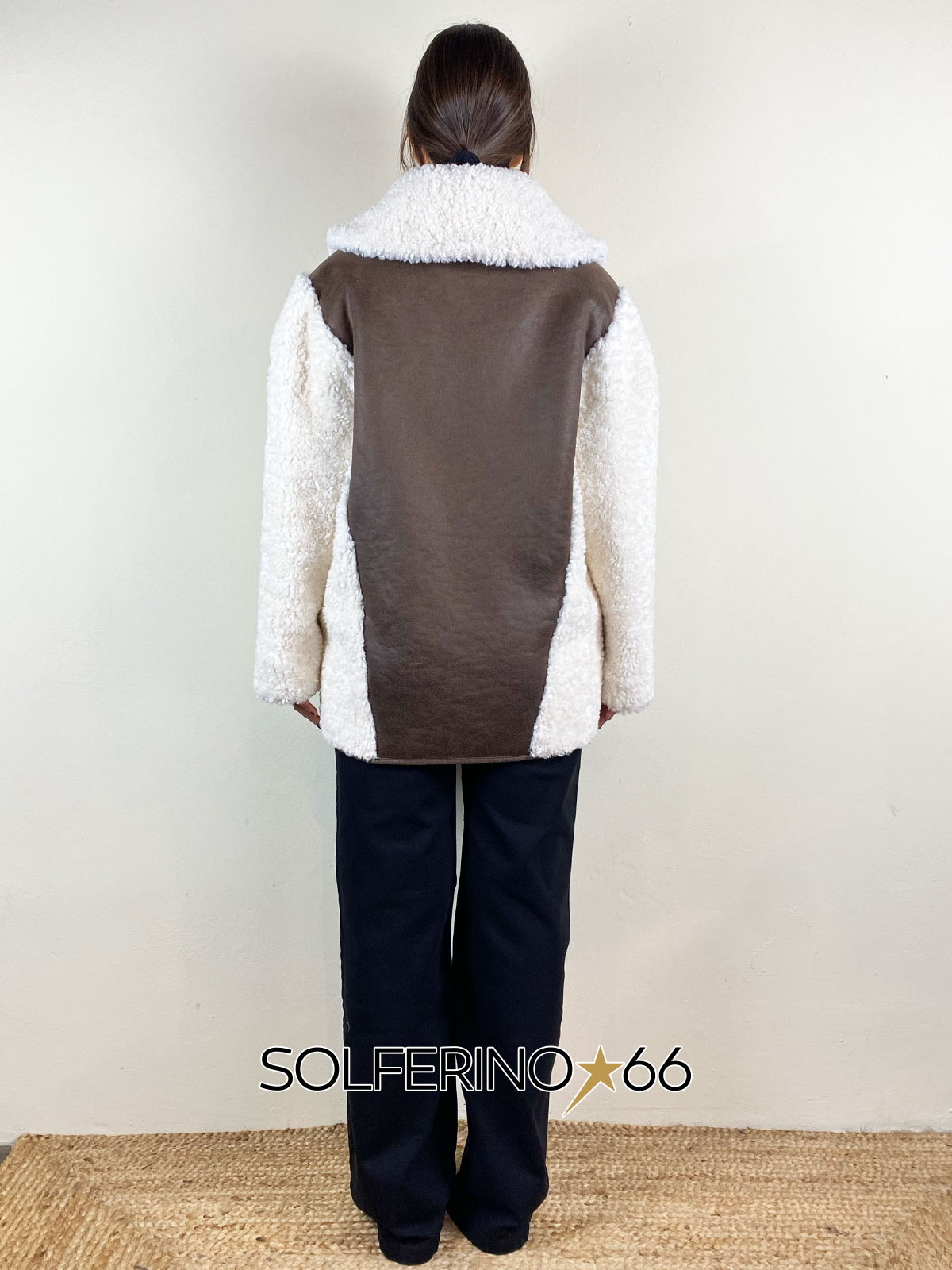 WEILI ZHENG ECOMONTONE COLLO SCIALLATO BROWN - immagine 5