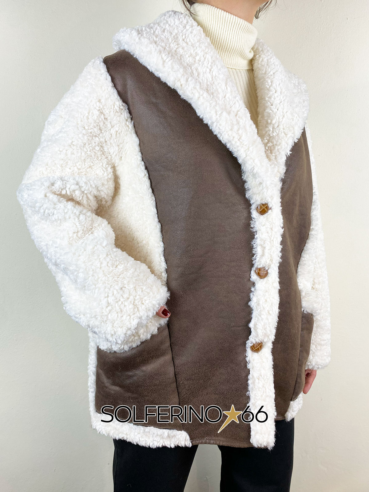 WEILI ZHENG ECOMONTONE COLLO SCIALLATO BROWN - immagine 6