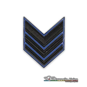 Gradi FAV Esercito Italiano spallina Caporal Maggiore VFB, metallo, a vite, 4,5×5,5 cm