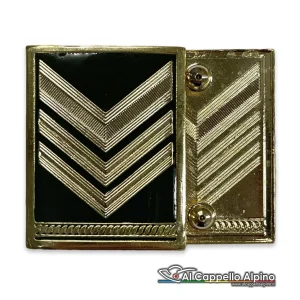 Gradi FAV Esercito Italiano spallina Sergente Maggiore Capo, metallo, a vite