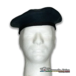 Basco FAV Bilbao Grigio Scuro Guardia di Finanza, 100% lana, mod spagnolo, cinturino gros grain