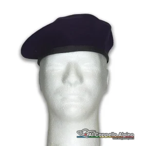 Basco FAV Bilbao Blue Navy, 100% lana, mod spagnolo, cinturino gros grain