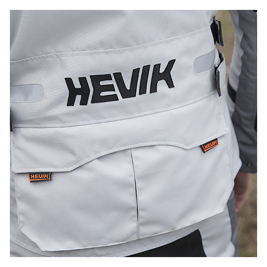 Giacca Moto In Tessuto 3 Strati Hevik Titanium