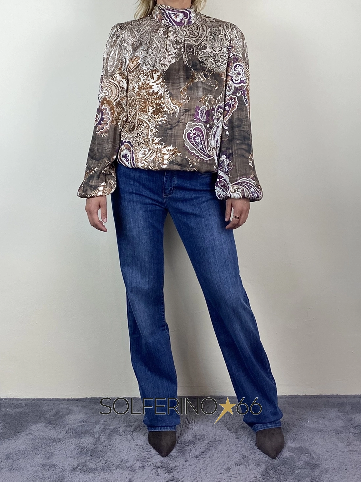 KONTATTO BLUSA FIOCCO DIETRO CACHEMIRE