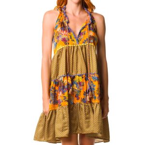 Abito corto in fantasia Laetitia Beachwear