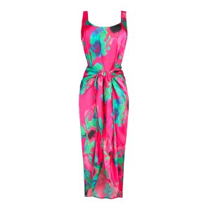 Abito in fantasia fucsia Maringa Prima Donna