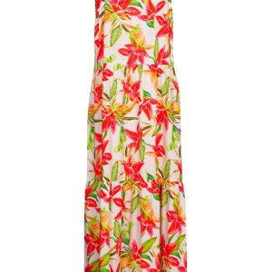 Abito lungo in fantasia floreale Tanzania Prima Donna