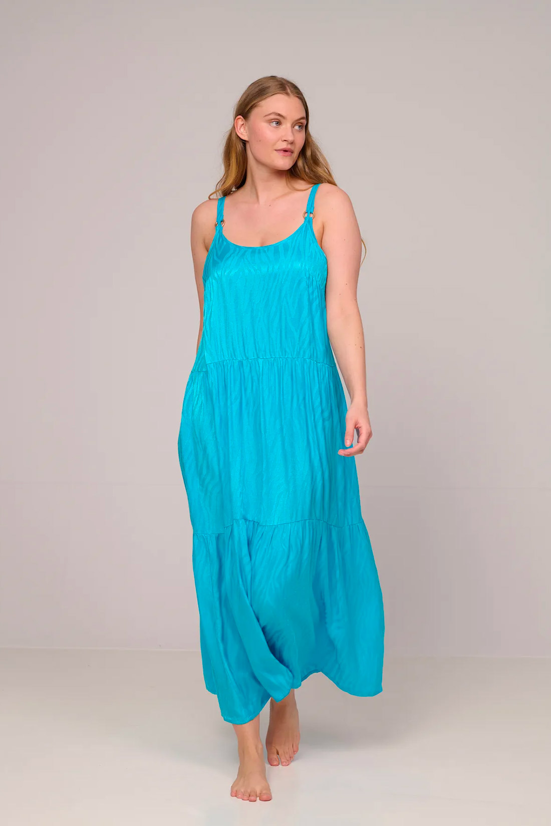 Abito lungo turchese Kochi Prima Donna - immagine 3