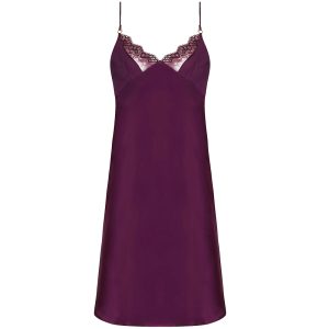 Baby Doll in Seta Viola con Pizzo Lise Charmel