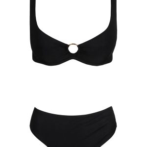 Bikini a balconcino Nero con Anello – Sardà