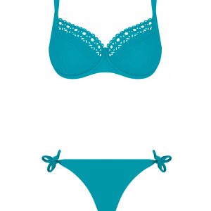 Bikini turchese con Ferretto Ajouré – Lise Charmel