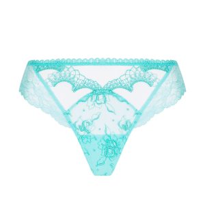 Brasiliana in pizzo turchese Lise Charmel
