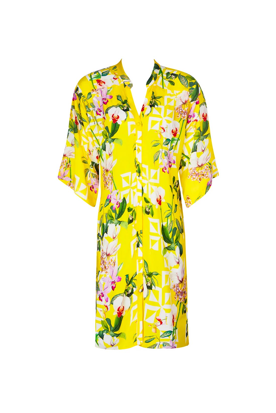 Caftano corto in fantasia Jardin Lise Charmel - immagine 2