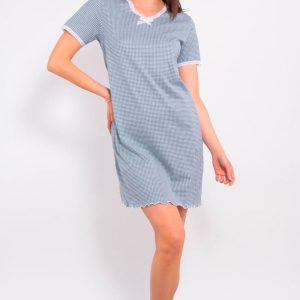 Camicia da notte corta Vichy Verdissima