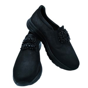 Mocassino Gioiello Nero Donna – Les Naturels De Fabien
