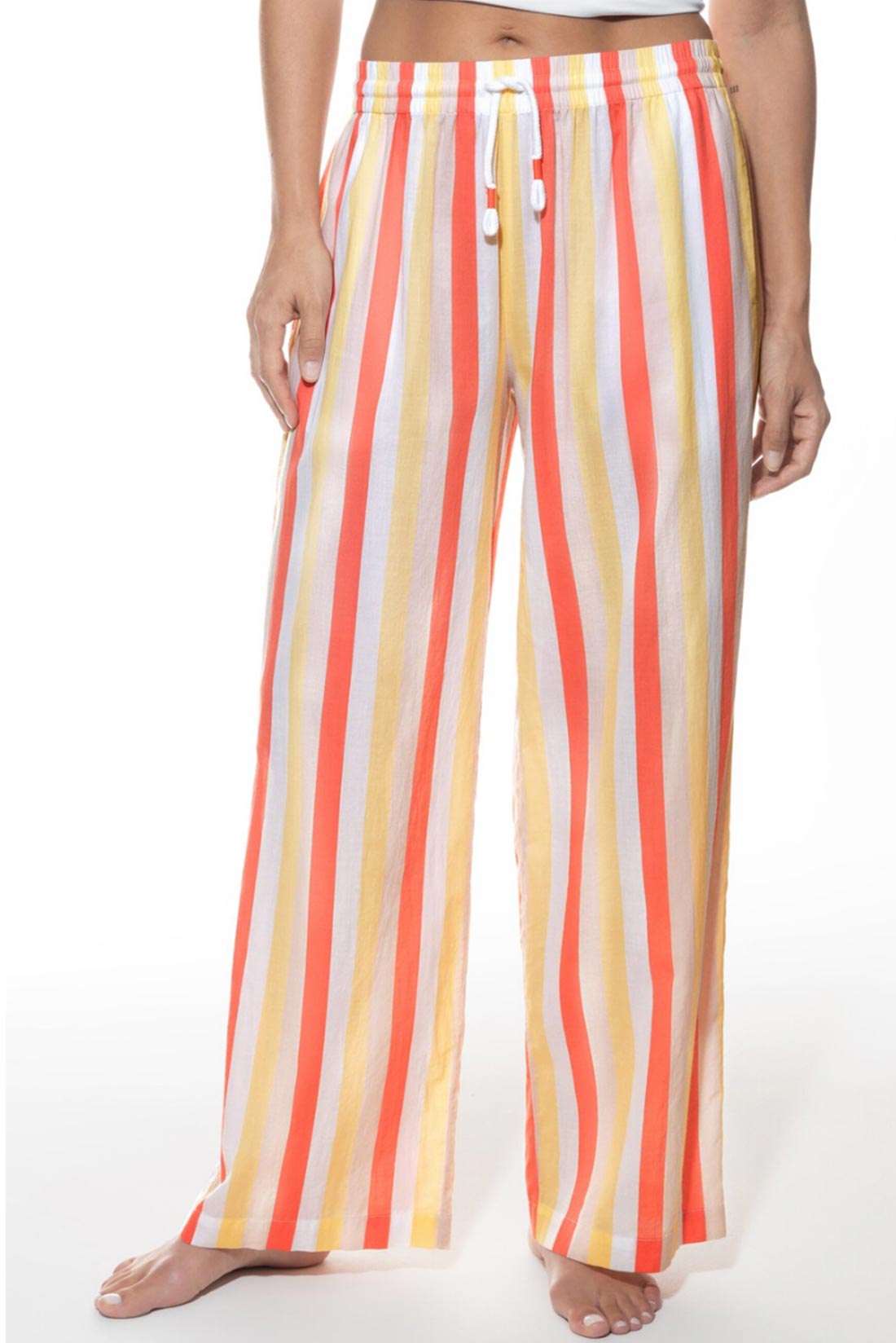 Pantalone in fantasia rigata Mey