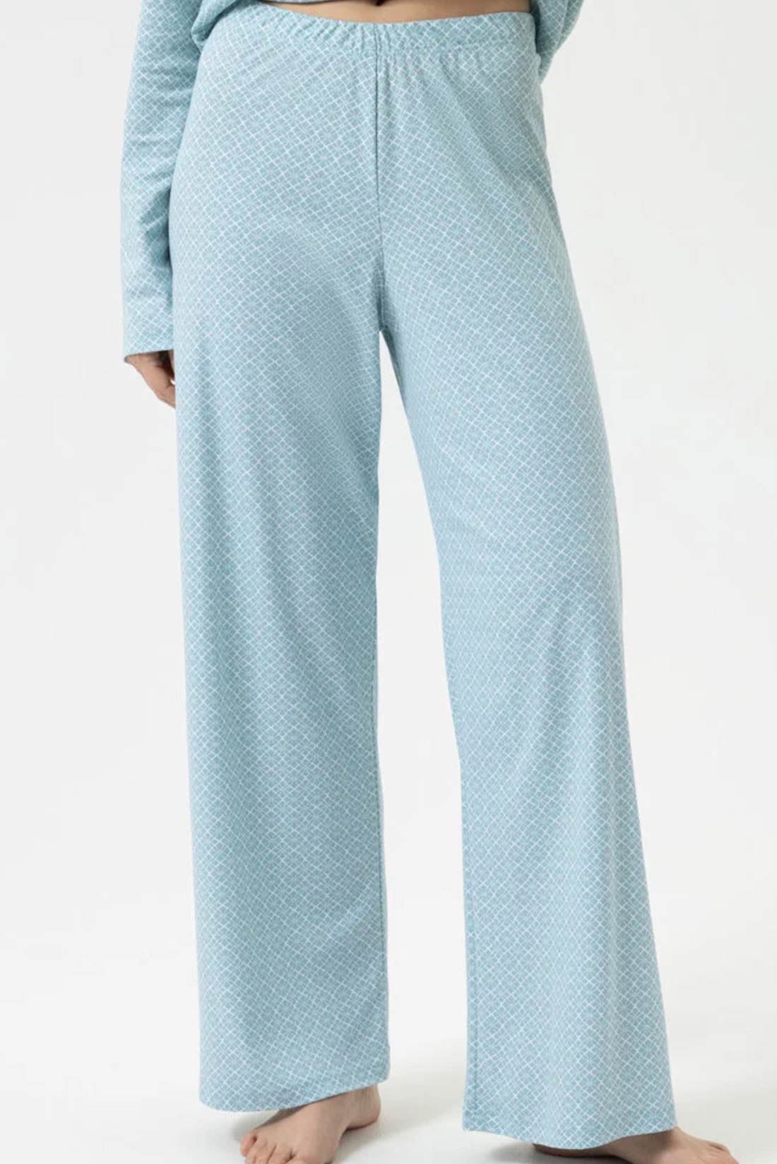 Pantalone verde acqua disegno cravatta Mey - immagine 2