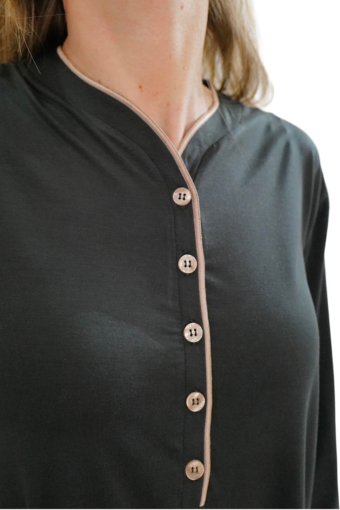 Pigiama Donna Modal Verde Bosco Pizzo – Paladini - immagine 5