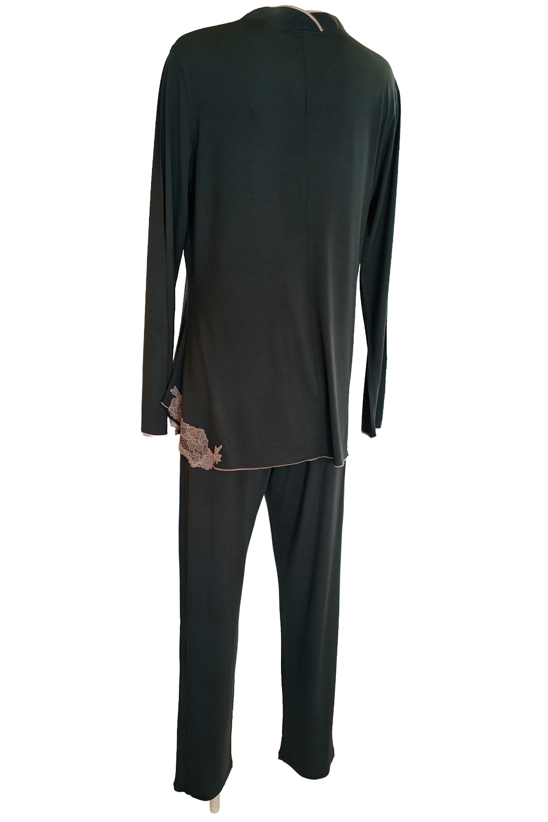 Pigiama Donna Modal Verde Bosco Pizzo – Paladini - immagine 6