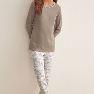 Pigiama beige in fantasia Selmark