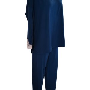 Pigiama da Donna Girocollo Blu Pizzo – Paladini
