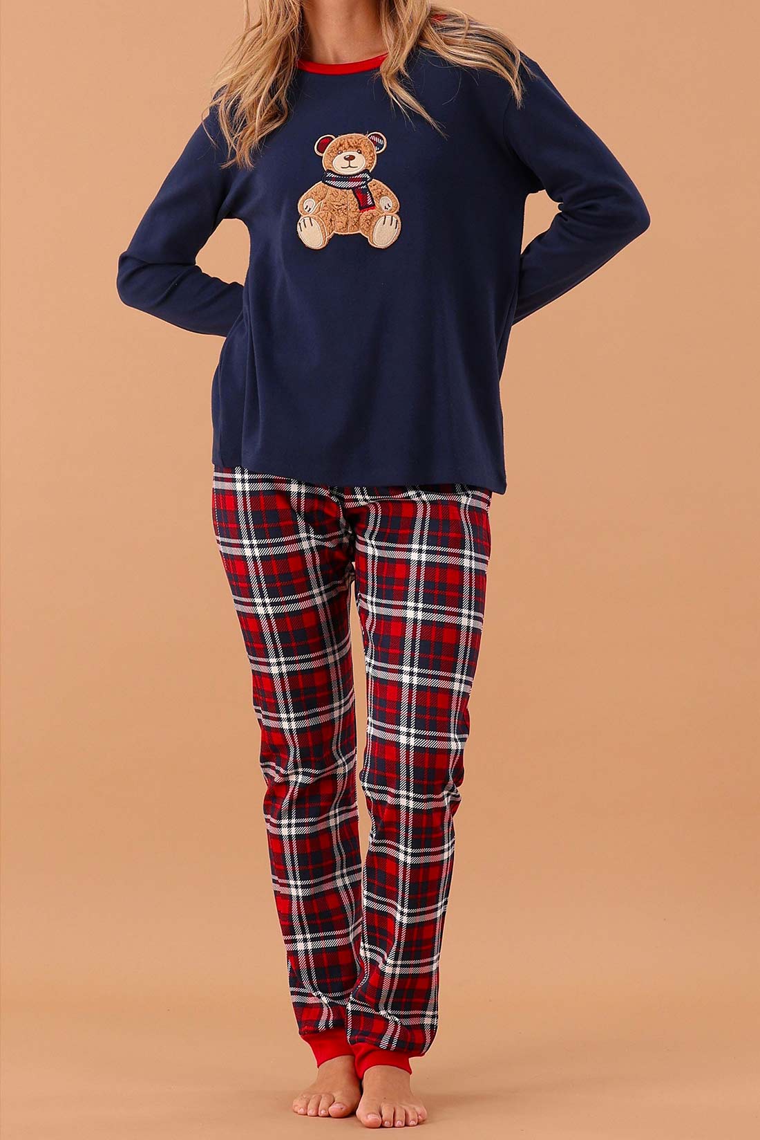 Pigiama in fantasia orsetto blu MaryPlaid - immagine 2