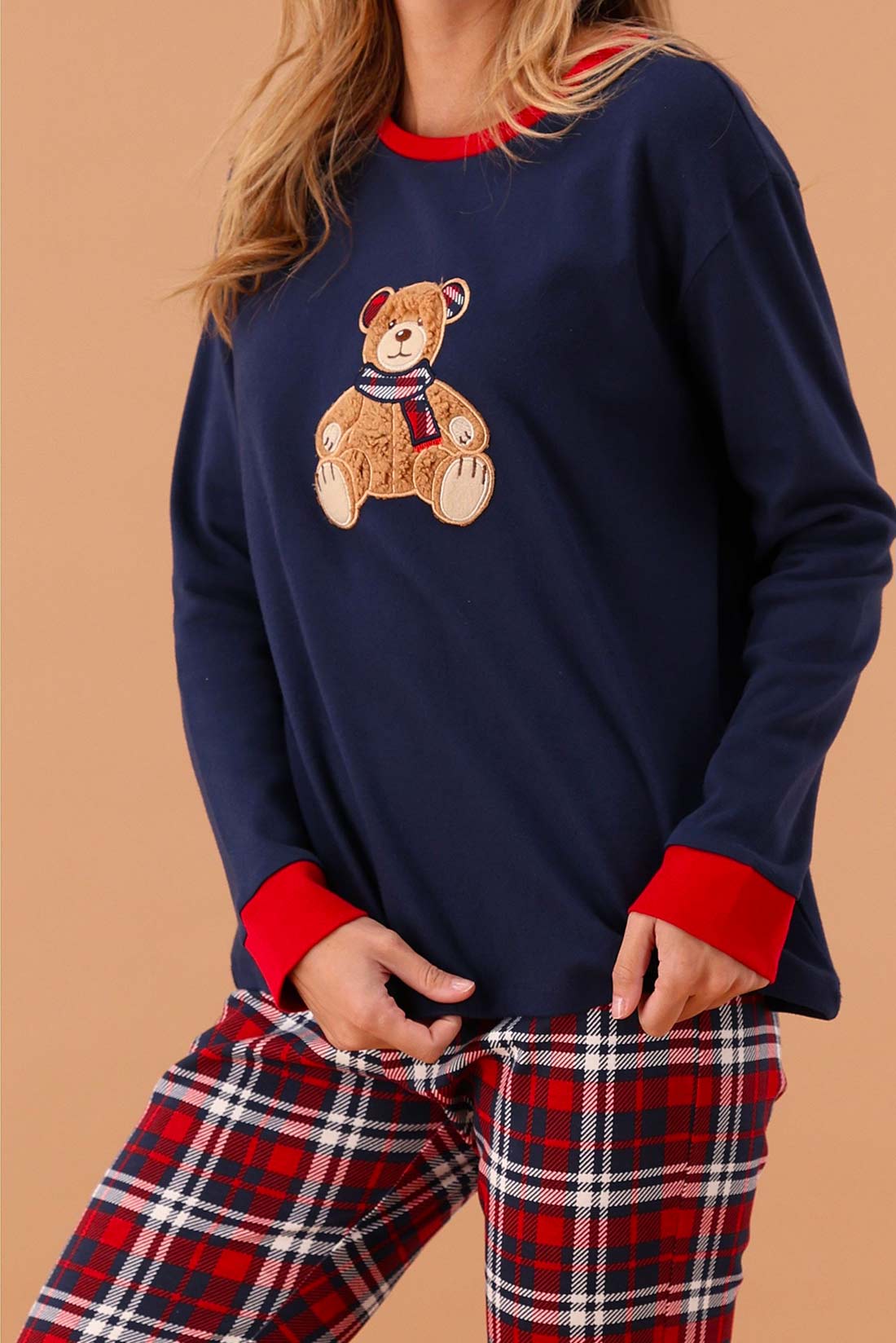 Pigiama in fantasia orsetto blu MaryPlaid - immagine 4