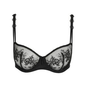 Reggiseno a balconcino in pizzo nero Annaelle MarieJo