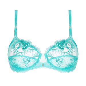 Reggiseno a balconcino in pizzo turchese Lise Charmel