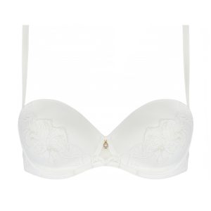 Reggiseno a fascia in pizzo avorio Lise Charmel
