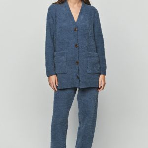 Tuta da donna tutta aperta blu avio – Selmark