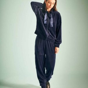 Tuta in ciniglia con zip Bisbigli