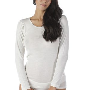 Maglia manica lunga in Lana Seta