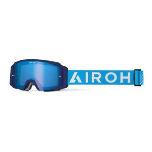 Occhiali Maschera Moto Cross Airoh BLAST XR1 Blue Matt