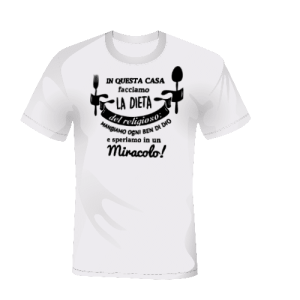 T-shirt dieta miracolosa