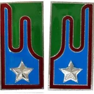 Mostrine Esercito Italiano Trasmissioni Alpine, metallo, aggancio pins