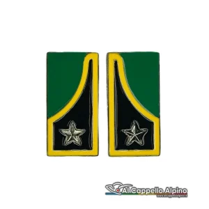 Mostrine Esercito Italiano Artiglieria Alpina, metallo, aggancio pins