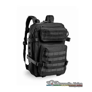 Zaino Openland Tattico Nero 40 lt, 600d nylon, 48x30x27 cm