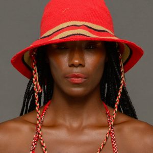 Kofia Hat Red Soft Brim