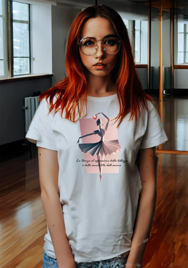T-Shirt Dance Paper Cipria