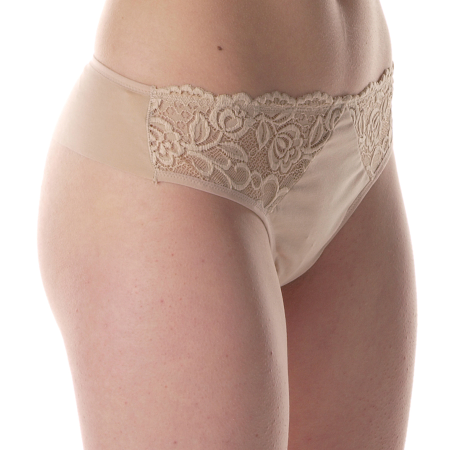 Brasiliana in pizzo e cotone Soft and Invisible - immagine 5