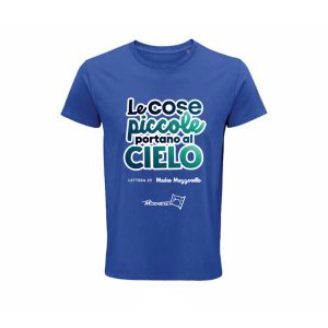 T-shirt blu le cose piccole