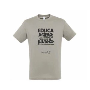 T-shirt grigia educa prima