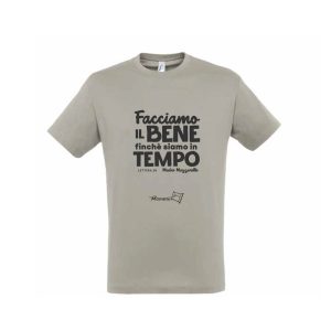 T-shirt grigia facciamo il bene