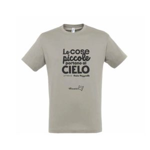 T-shirt grigia le cose piccole