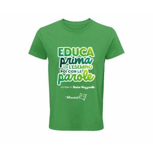 T-shirt verde educa prima