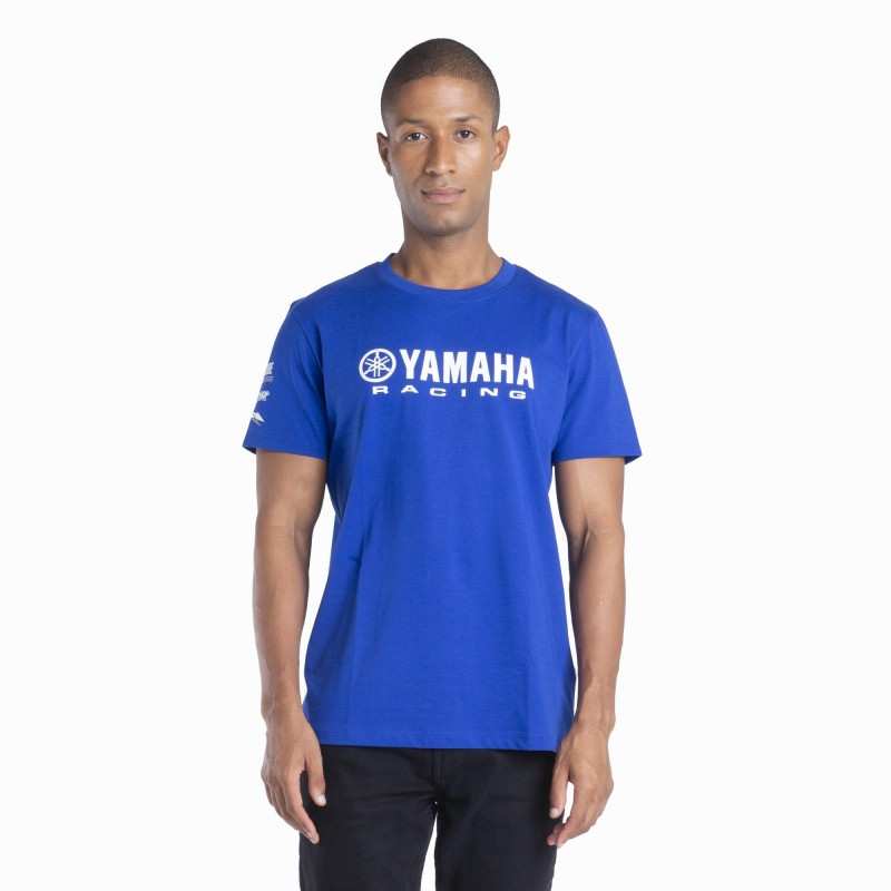 T-Shirt Yamaha da Uomo Paddock Blue Essential Cork